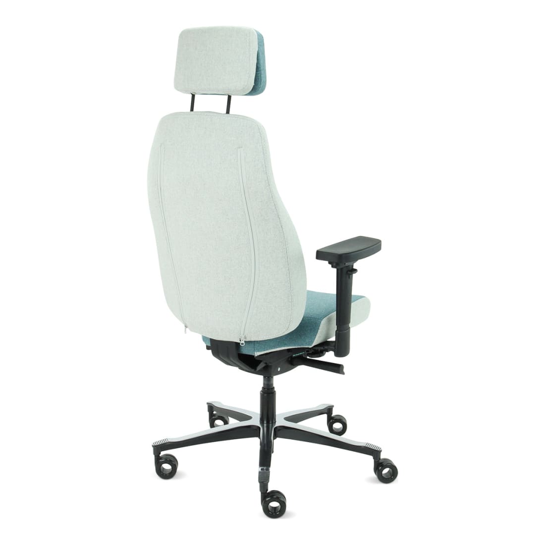 7000192C-7.jpg Bureaustoel Facet Wol Azure/Ashgrey - Afbeelding 8