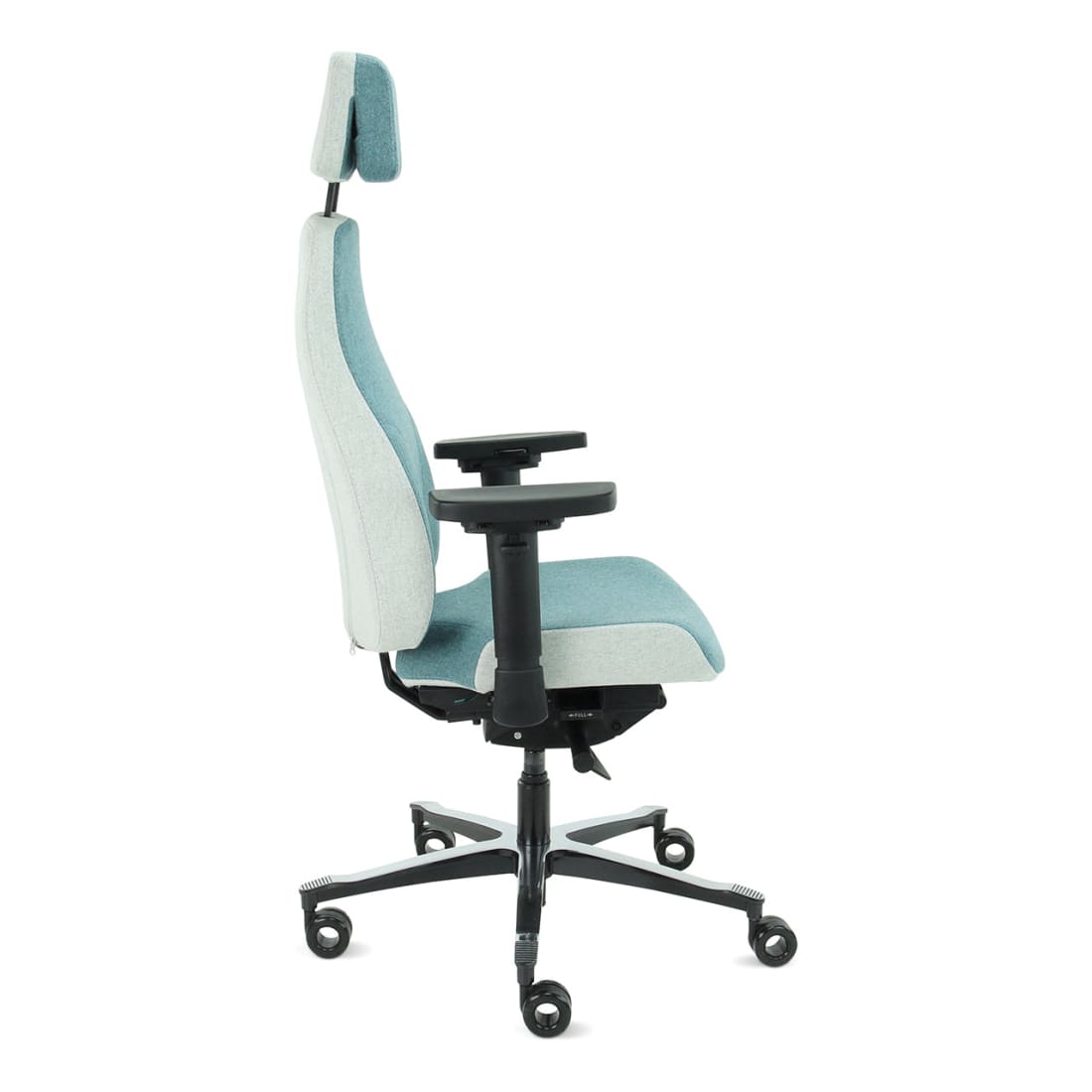 7000192C-8.jpg Bureaustoel Facet Wol Azure/Ashgrey - Afbeelding 9