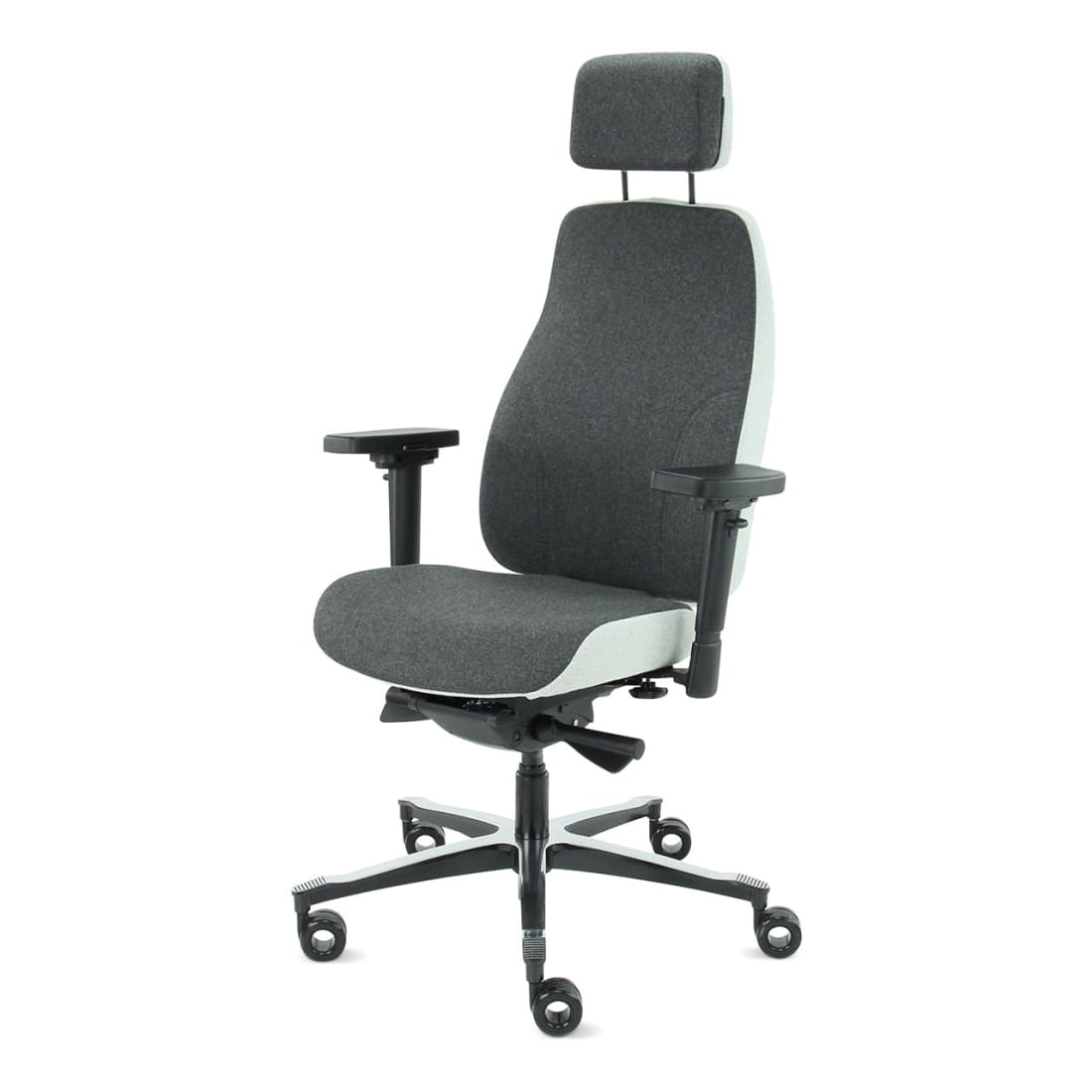 7000193C-3.jpg Hoofdsteun Grijs - Bureaustoel Facet Wol Middengrijs/Ashgrey - Afbeelding 4