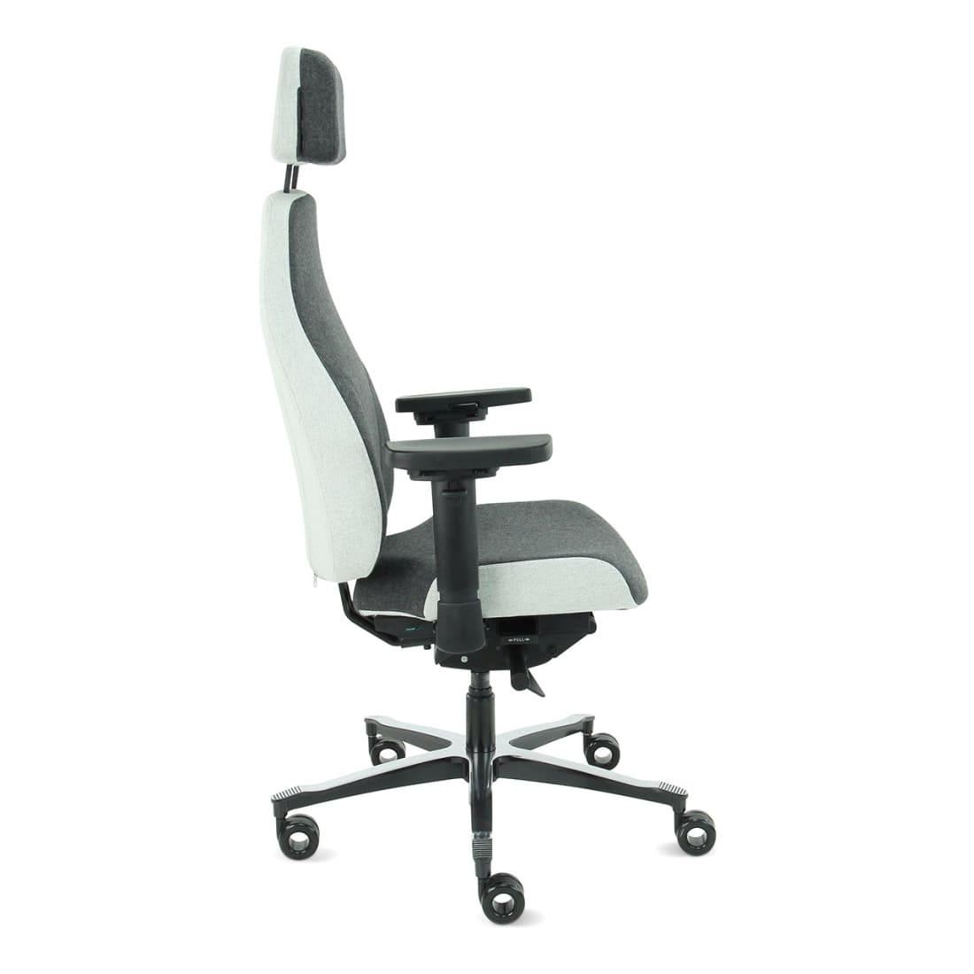 7000193C-8.jpg Hoofdsteun Grijs - Bureaustoel Facet Wol Middengrijs/Ashgrey - Afbeelding 9
