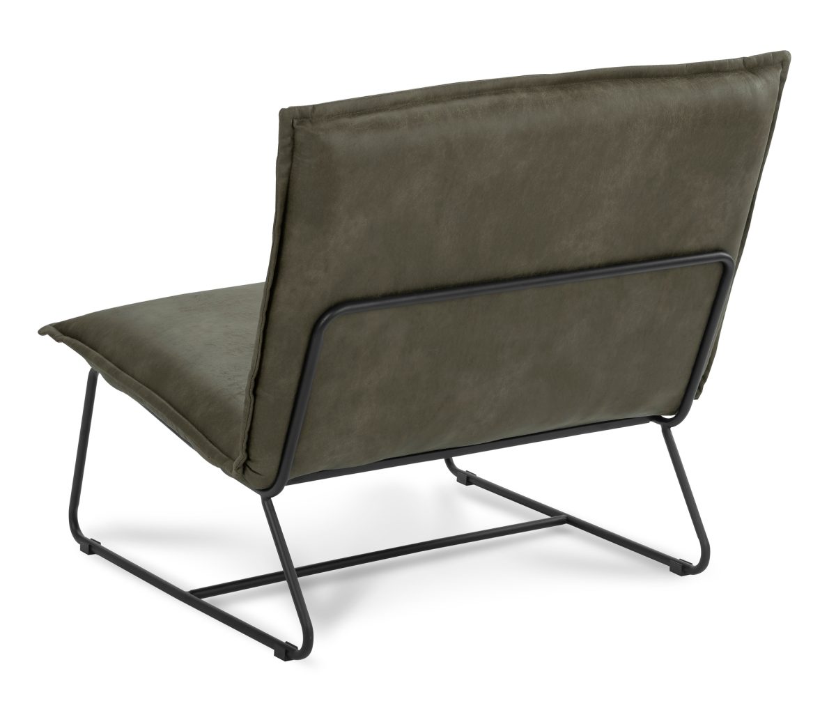 Fauteuil Chapman 1,5-zits Stof Rawhide Groen Frame in Gun-kleur - Afbeelding 3