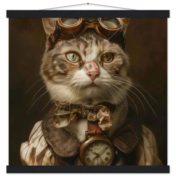 Schoolposter van een vrouwelijke Chartreux kat