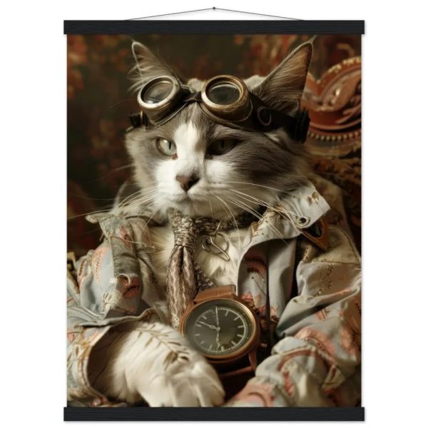 Schoolposter van een vrouwelijke Chartreux kat