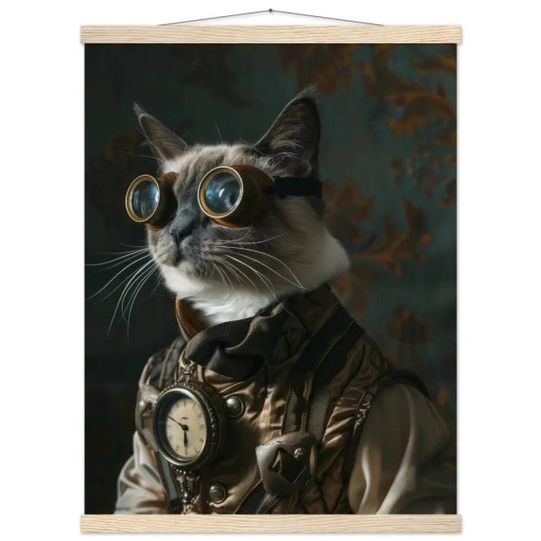 Schoolposter van een mannelijke Tonkinese kat