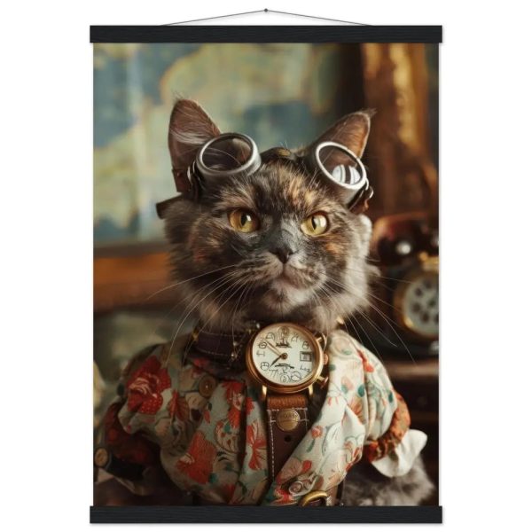 Schoolposter van een vrouwelijke Chartreux kat
