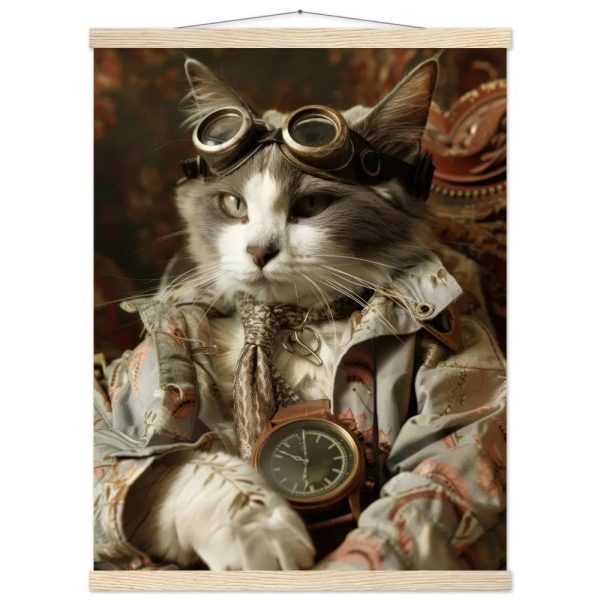 Schoolposter van een vrouwelijke Chartreux kat