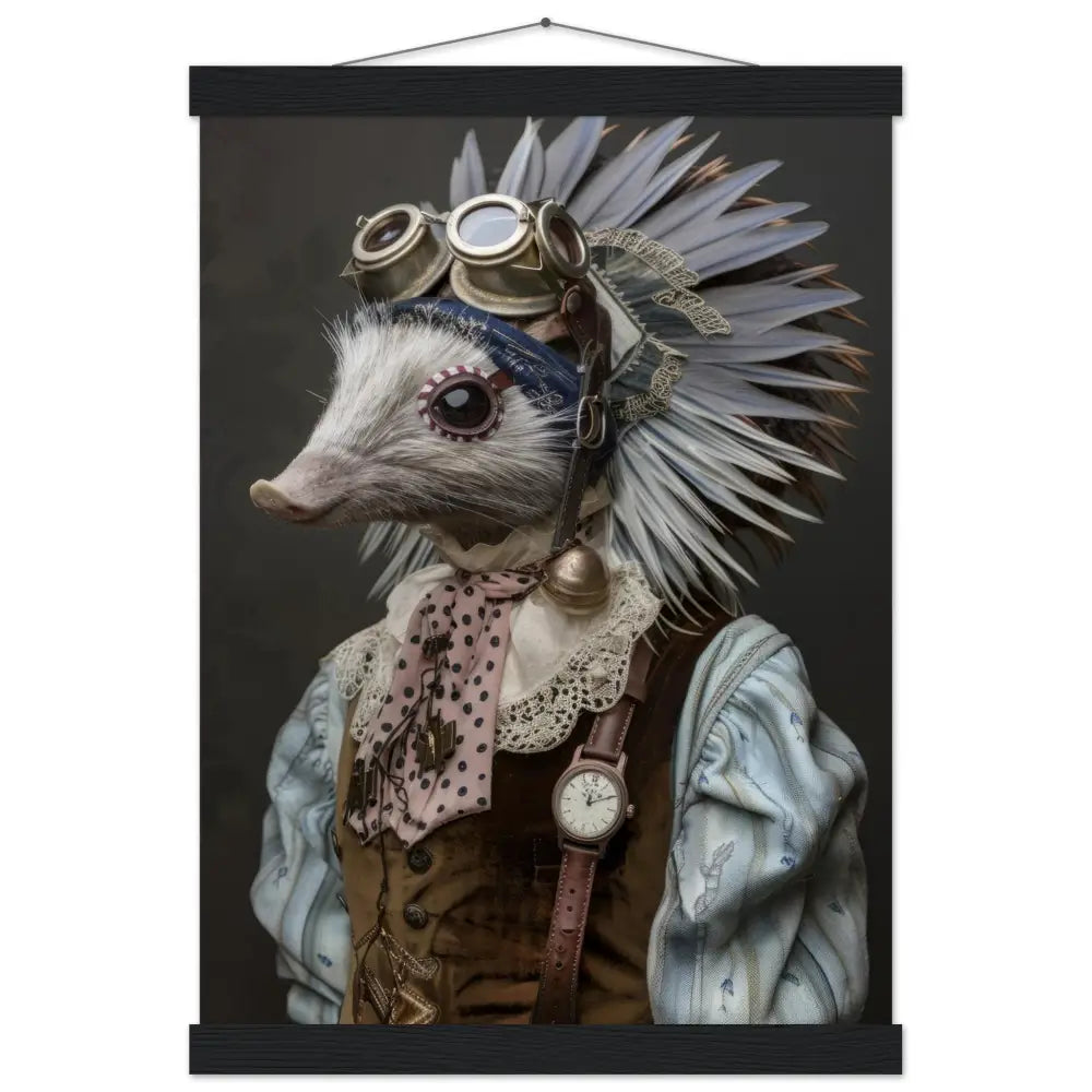 80489cff-6bf5-4ef8-a18c-0b2c8b216f7d-0.jpg Schoolposter van een stekelvarken hond - Afbeelding 1