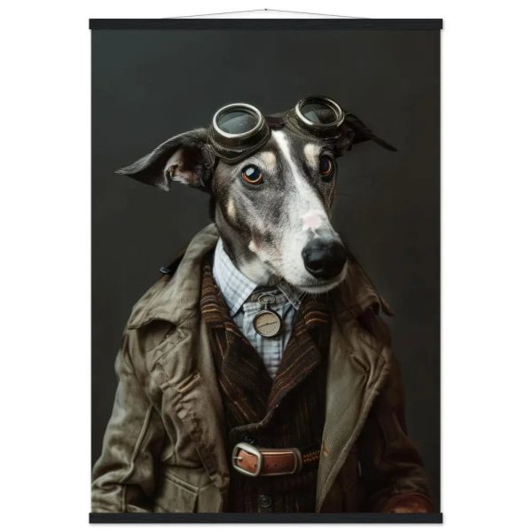 Schoolposter van een Ierse Setter hond