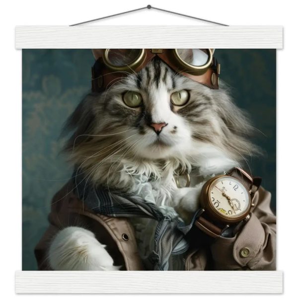 Schoolposter van een vrouwelijke Maine Coon kat