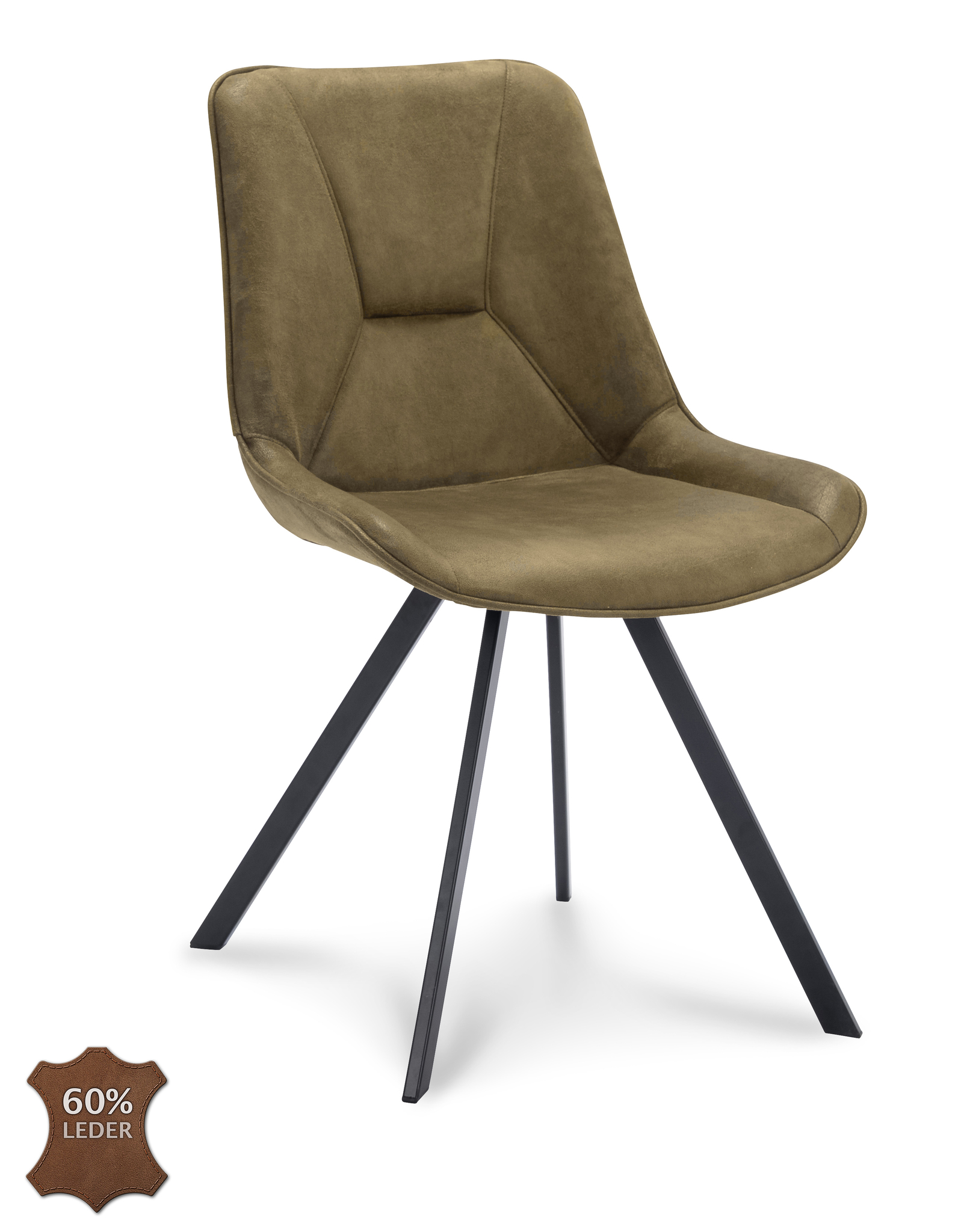 831626-0.jpg Stoel Blake Microleder Bull Moss 59 Poot Zwart - Afbeelding 1