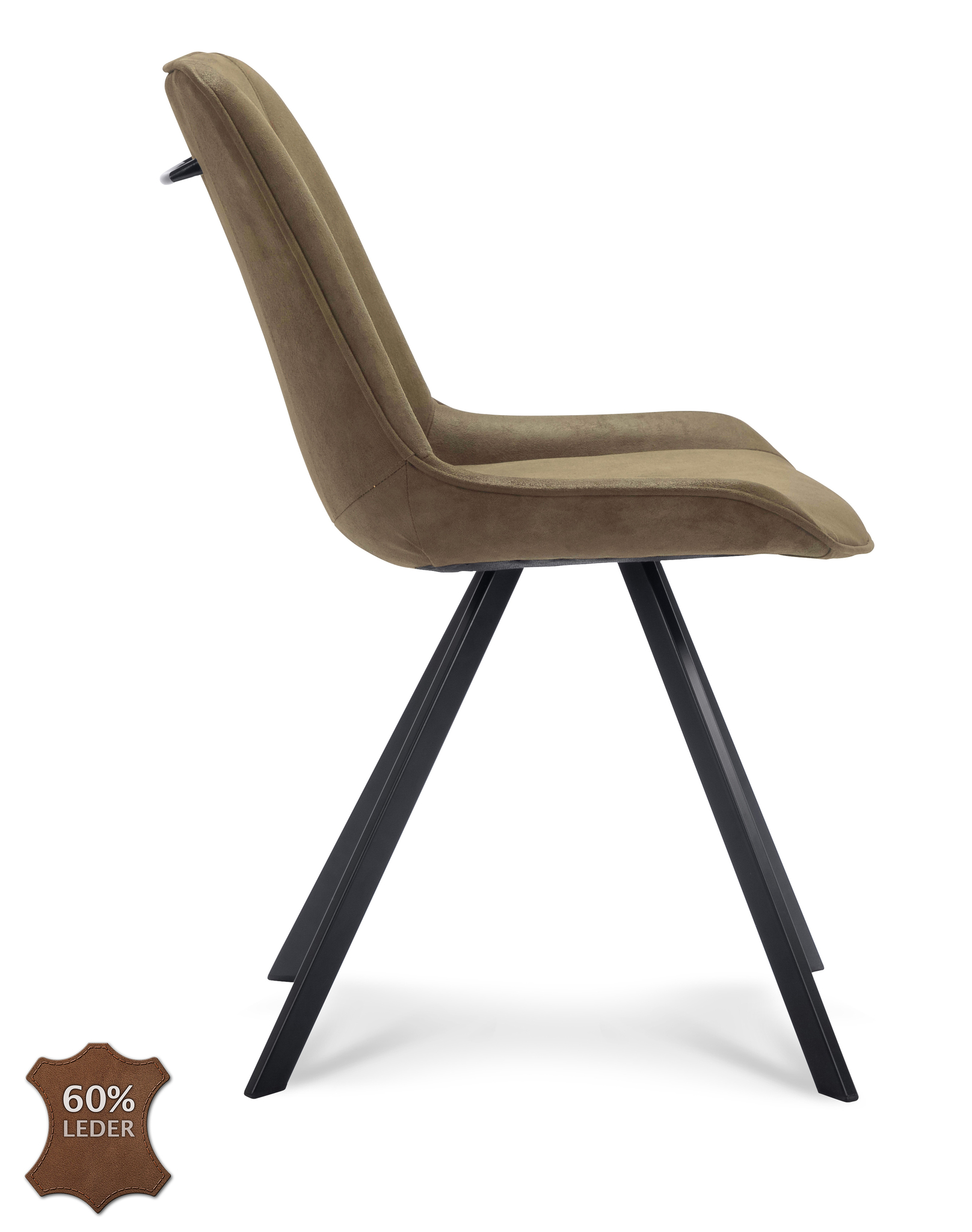 831626-2.jpg Stoel Blake Microleder Bull Moss 59 Poot Zwart - Afbeelding 3