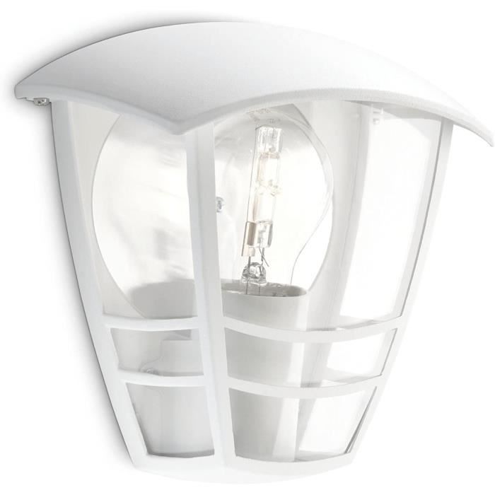 8718291443537-1.jpg CREEK-Wandlamp buiten Metaal H19,5cm Wit Philips - Afbeelding 2