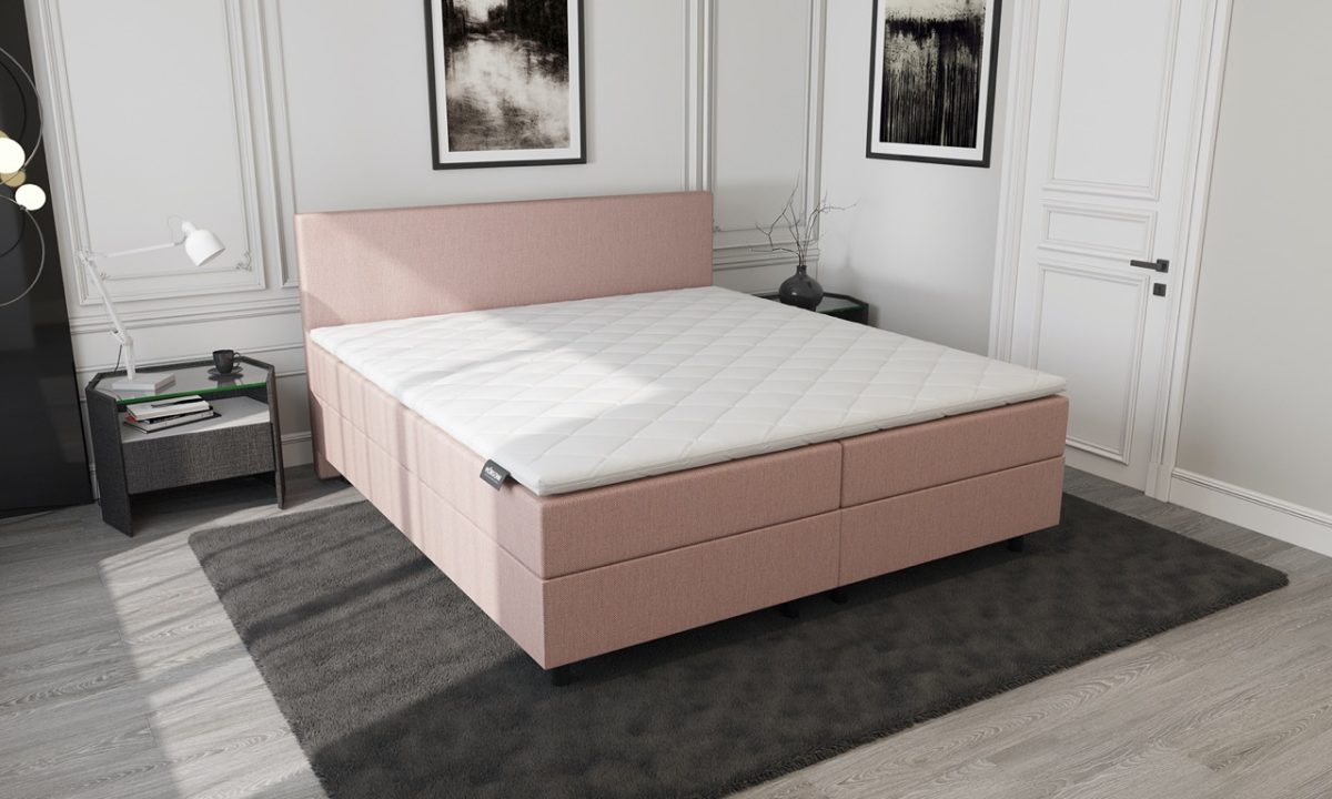 Mörgenn Opberg Boxspring Oud Roze 180x200 - Afbeelding 5