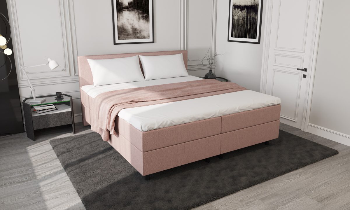 Mörgenn Opberg Boxspring Oud Roze 180x200 - Afbeelding 6