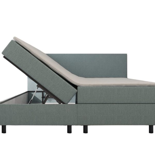 Mörgenn Opberg Boxspring Blauw 140x200