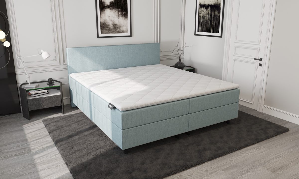 Mörgenn Opberg Boxspring Blauw 140x200 - Afbeelding 5