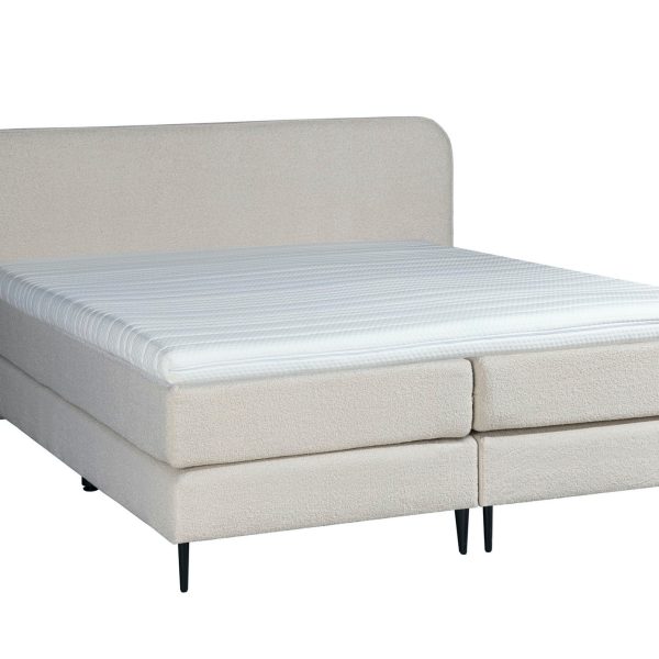 Mörgenn Bouclé Boxspring Beige 180x200