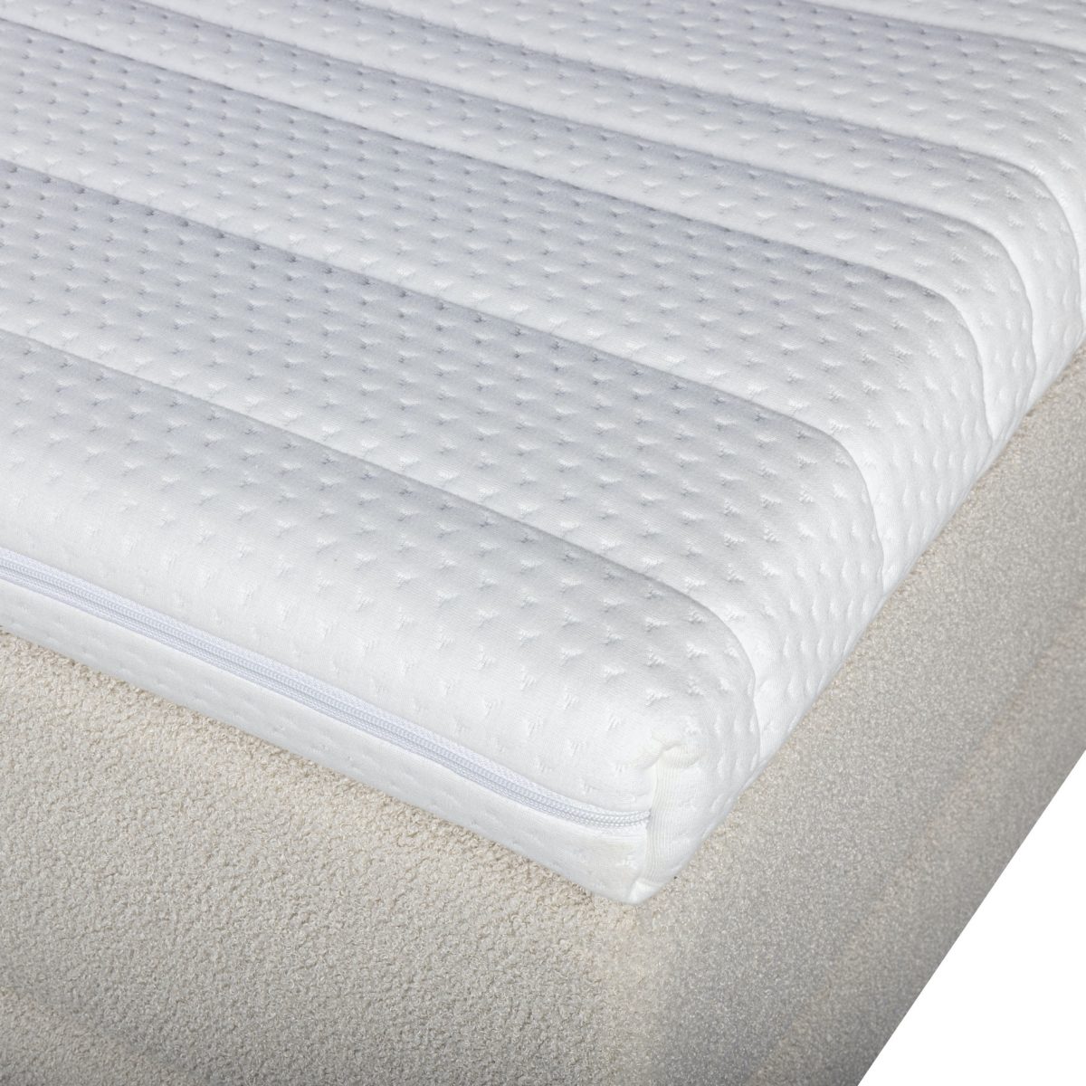 Mörgenn Bouclé Boxspring Beige 180x200 - Afbeelding 5