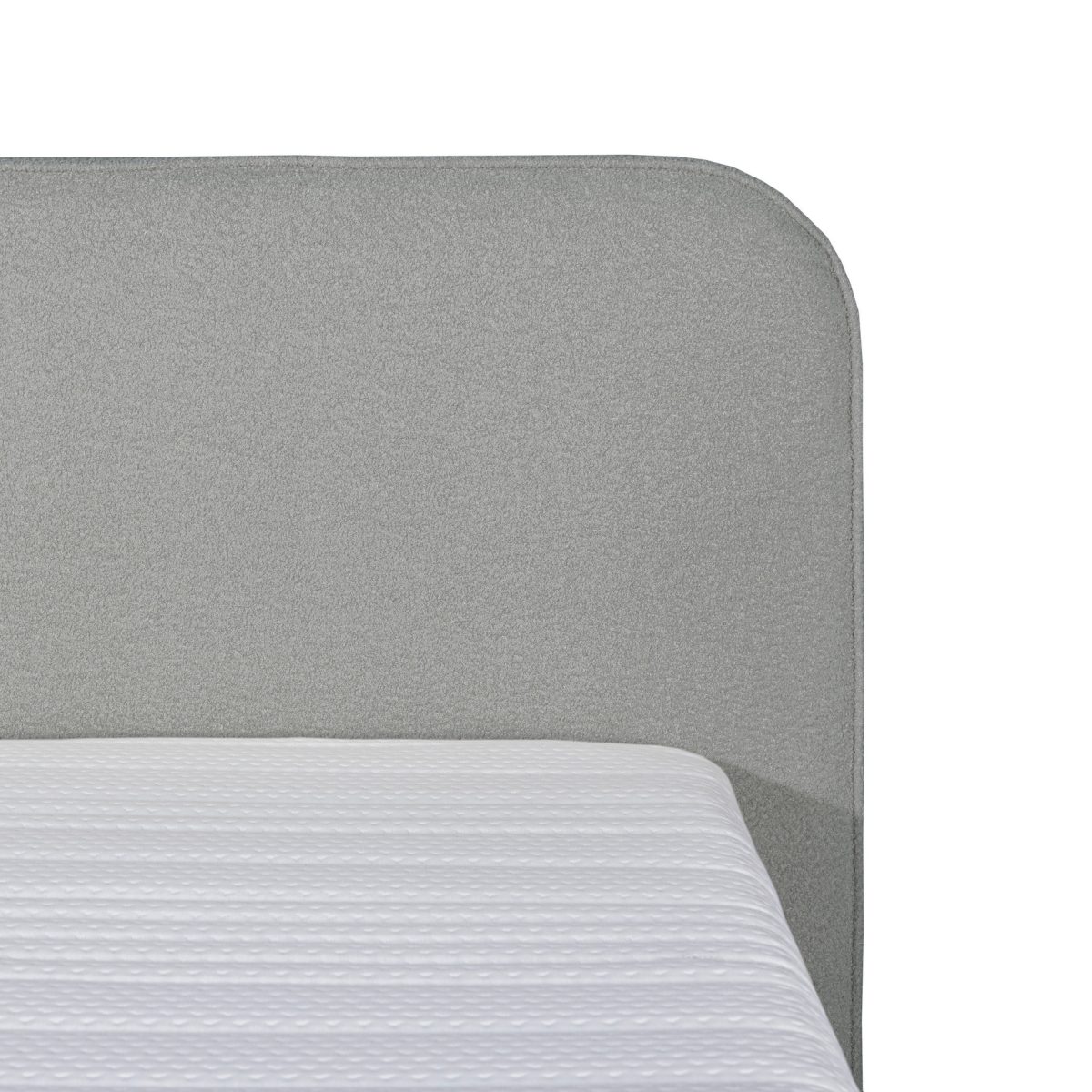 Mörgenn Bouclé Boxspring Grijs 140x200 - Afbeelding 3