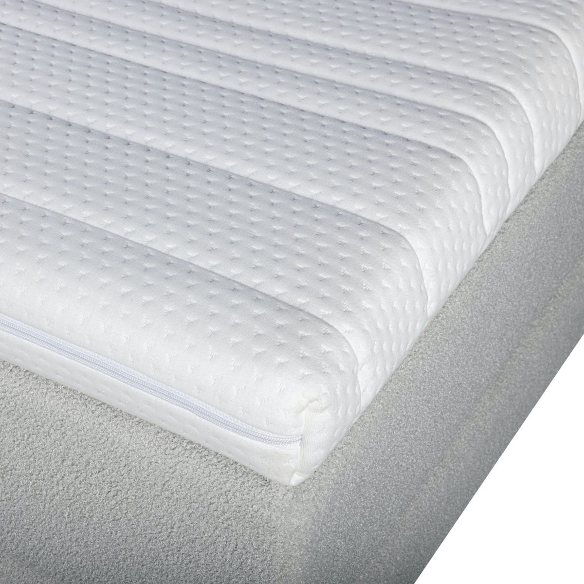 Mörgenn Bouclé Boxspring Grijs 140x200 - Afbeelding 5