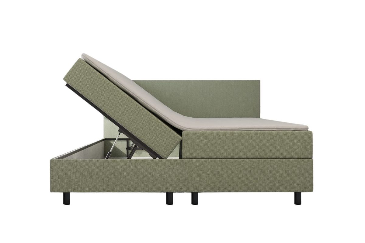 Mörgenn Opberg Boxspring Groen 180x210 - Afbeelding 1