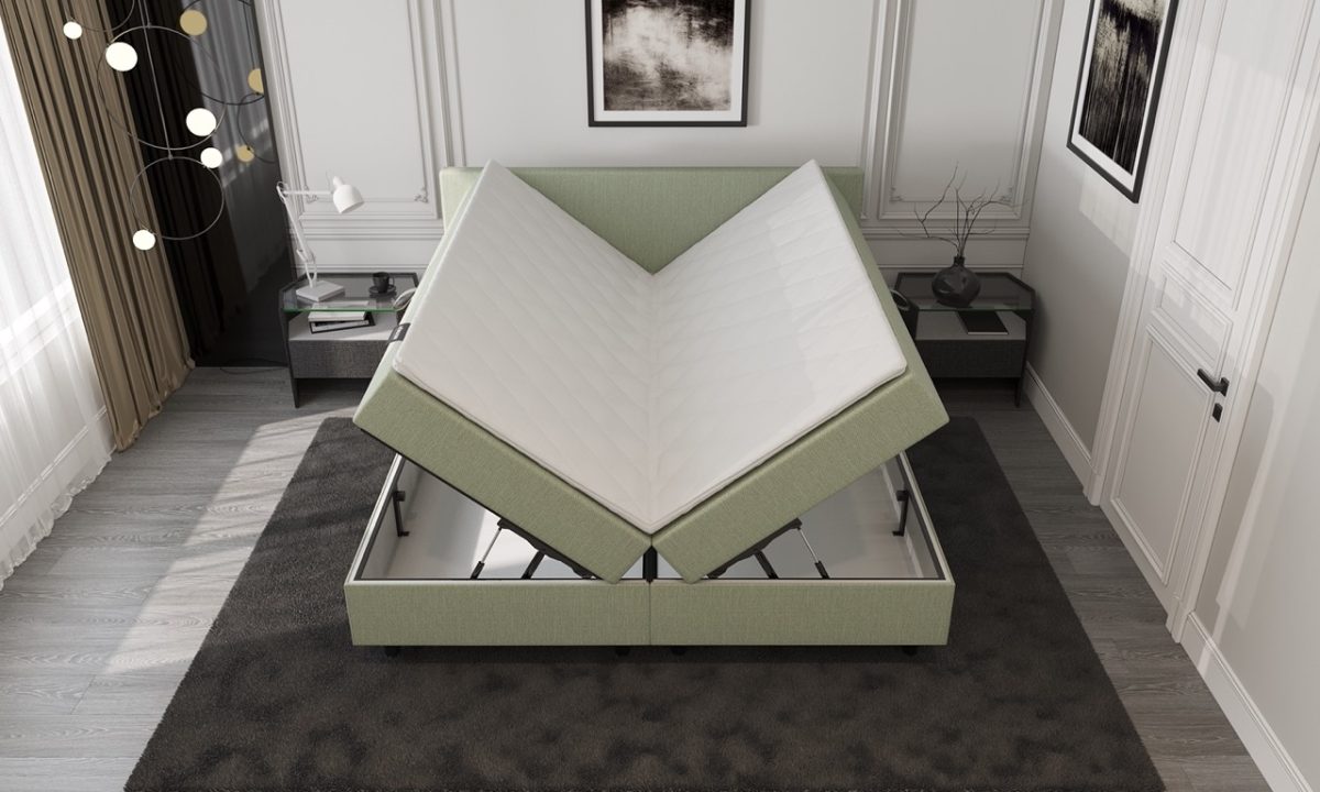Mörgenn Opberg Boxspring Groen 180x210 - Afbeelding 3