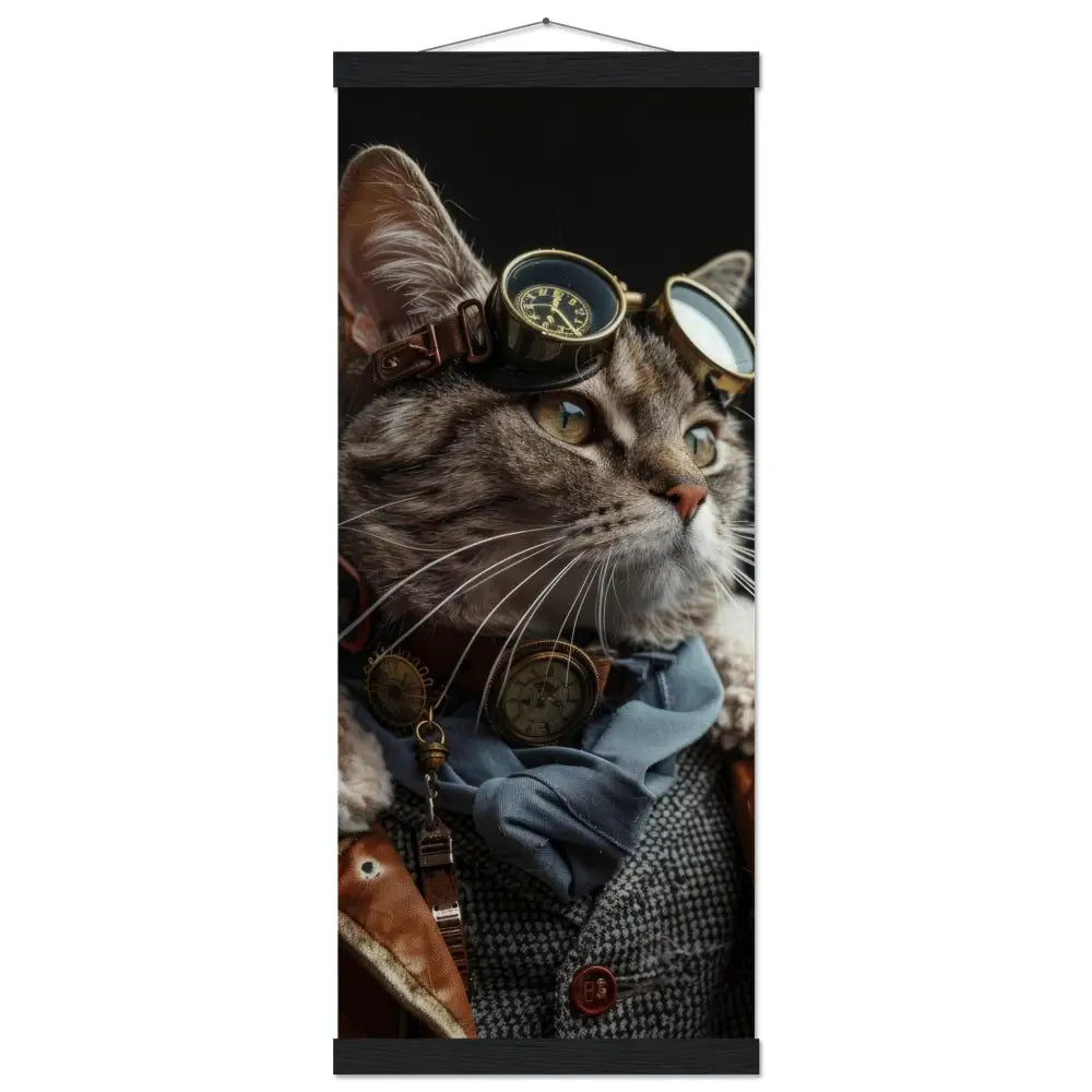 87dbe3fb-0322-44c4-9623-23e777201ceb-0.jpg Schoolposter van een mannelijke Ocicat kat - Afbeelding 1