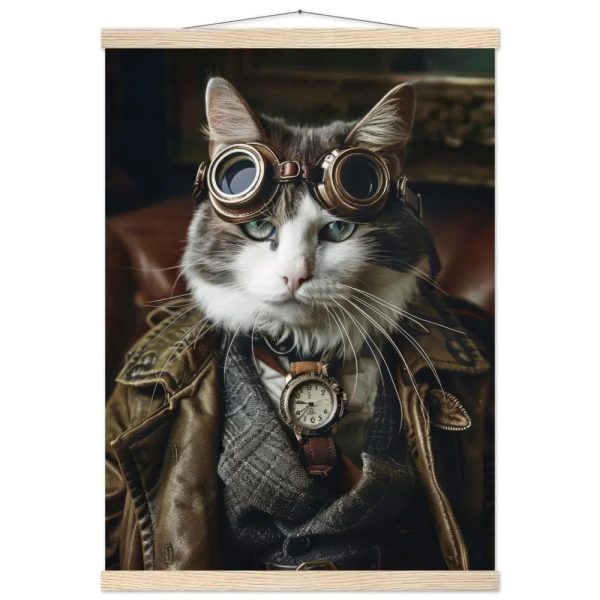 Schoolposter van een mannelijke Manx kat
