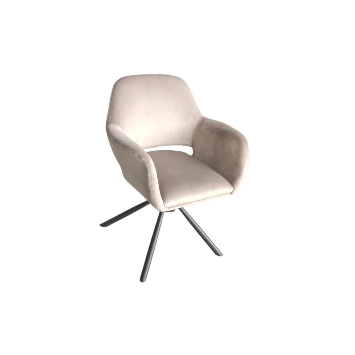 STOEL ELITE ZB-5561 ZWARTE POTEN + TAUPE - Afbeelding 1