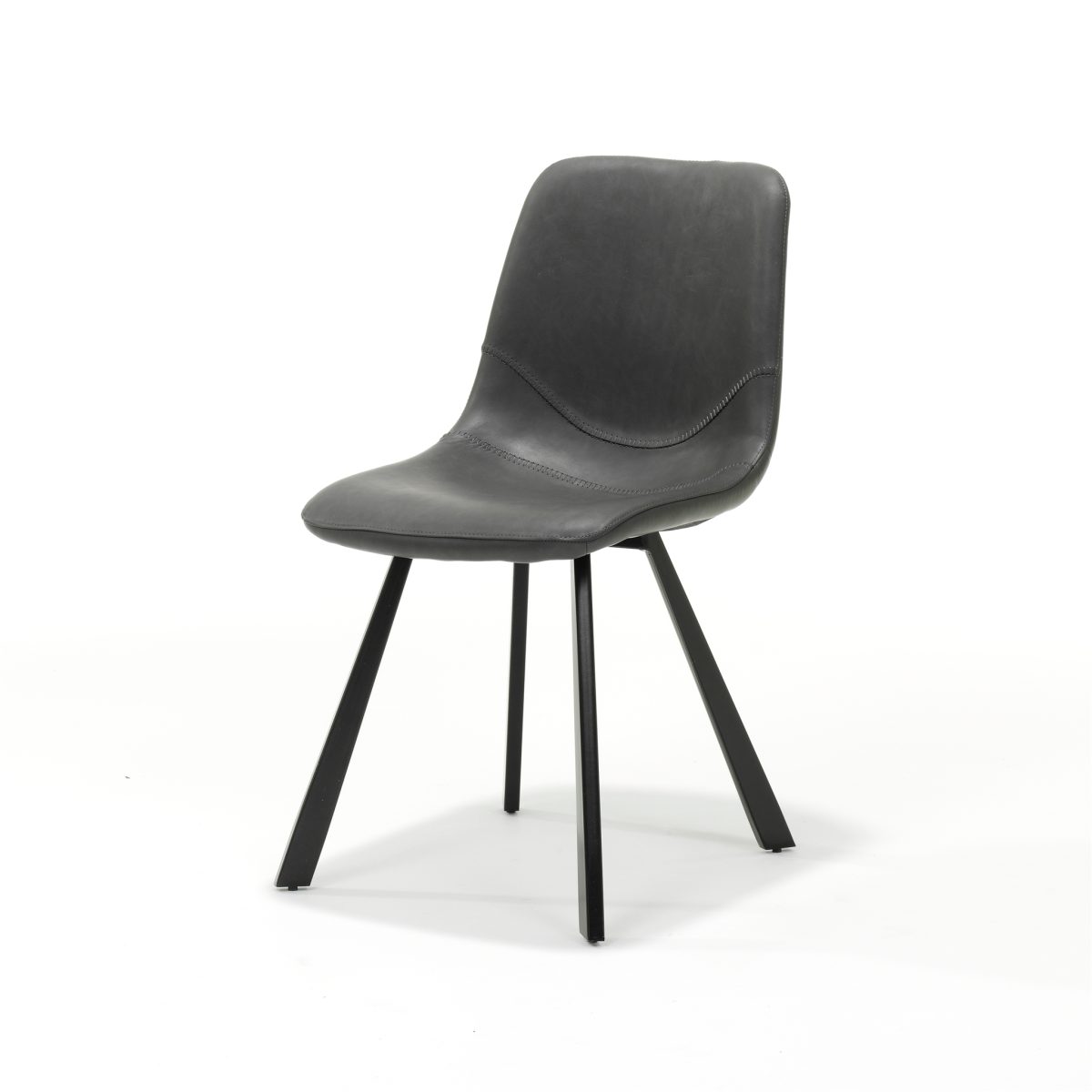 "Chair Bari Black Fabric Vintage Black" - Afbeelding 1