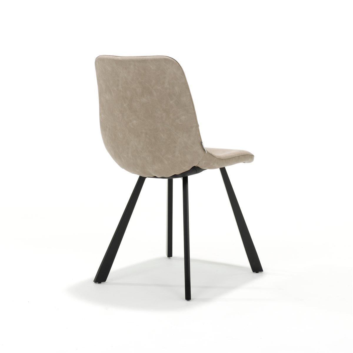 "Chair Bari Black Fabric Vintage Beige" - Afbeelding 2