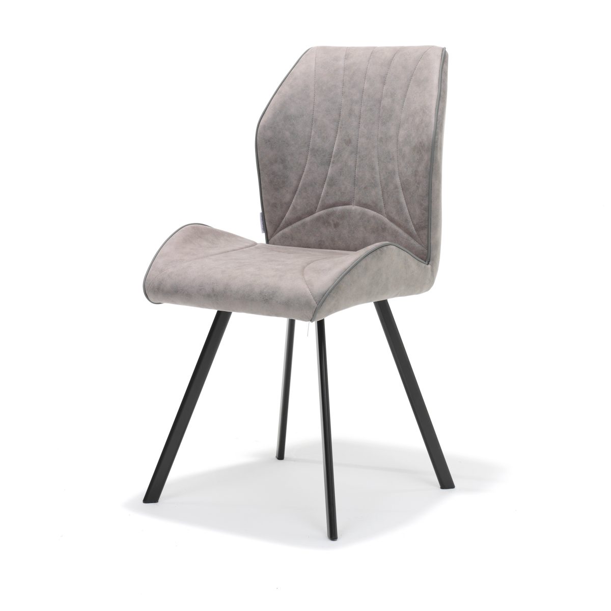 "Chair Gana zwart Stof Soft Pebble" - Afbeelding 1