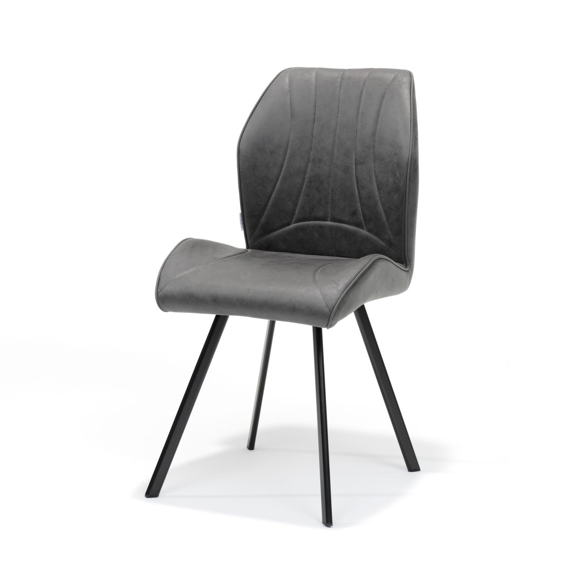 "Chair Gana zwart Stof Soft Antraciet" - Afbeelding 2