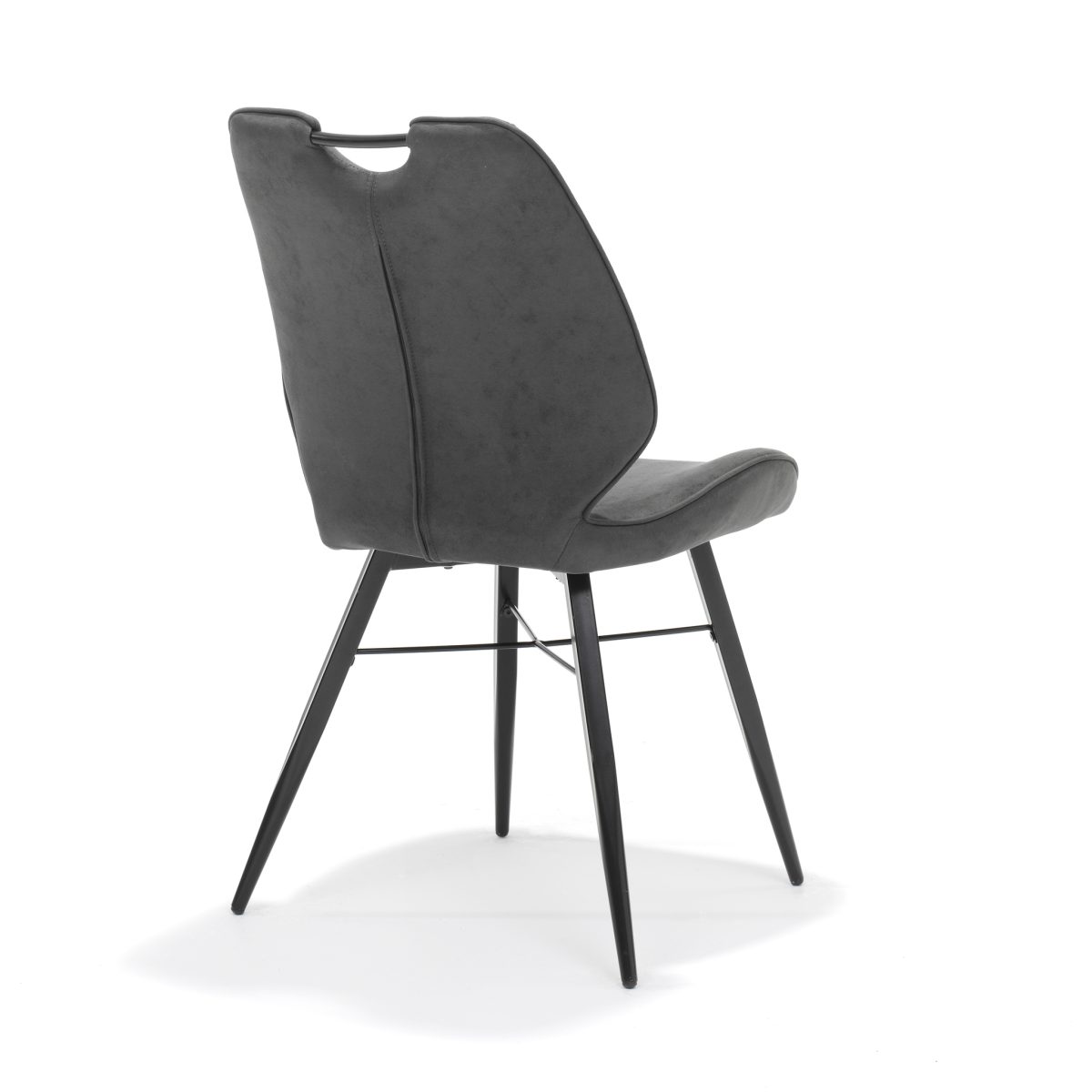 Stoel Quattro zwart stof Soft Antraciet - Afbeelding 2