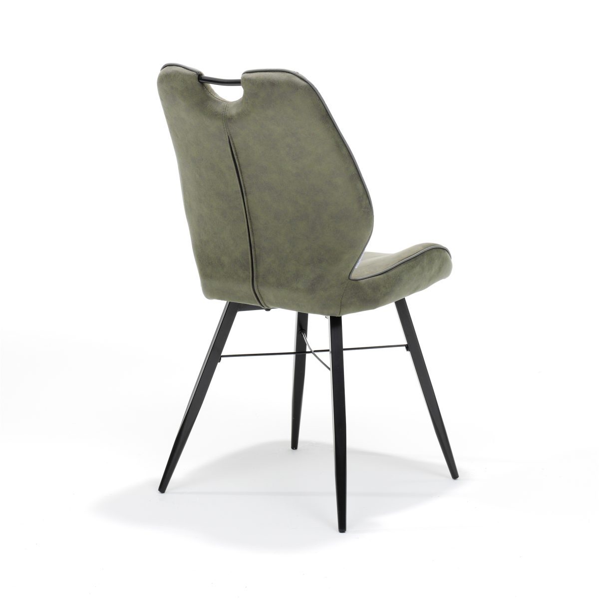 Stoel Quattro zwart stof Soft Groen - Afbeelding 2