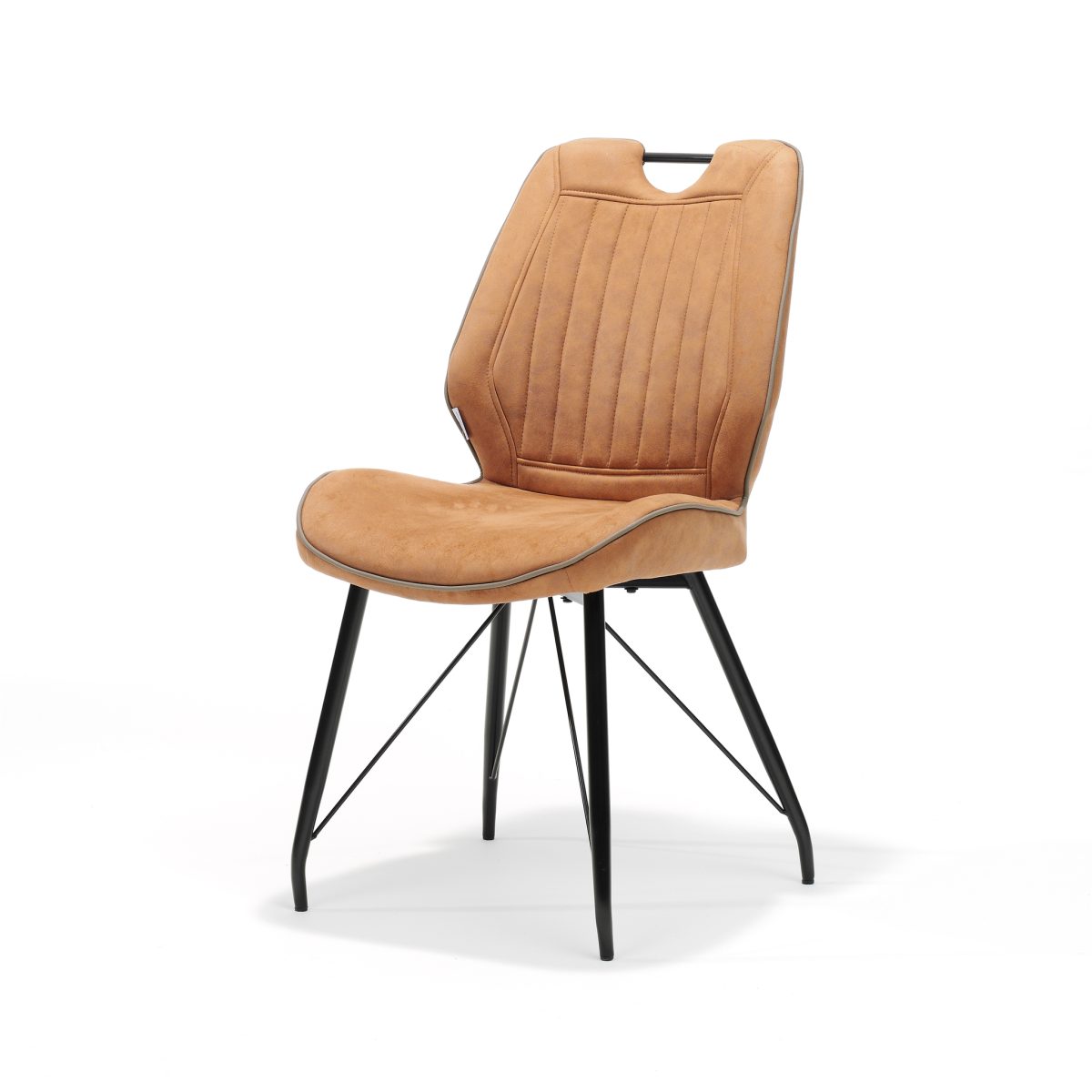 "Chair Penta black fabric Soft Cognac" - Afbeelding 1