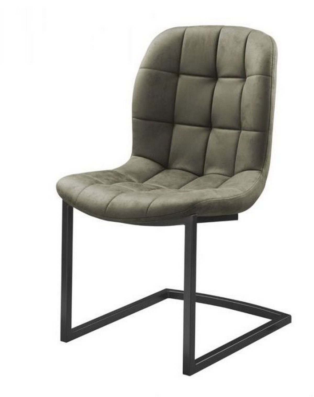 Chair Savannah zwart - Stof Soft Groen - Afbeelding 1