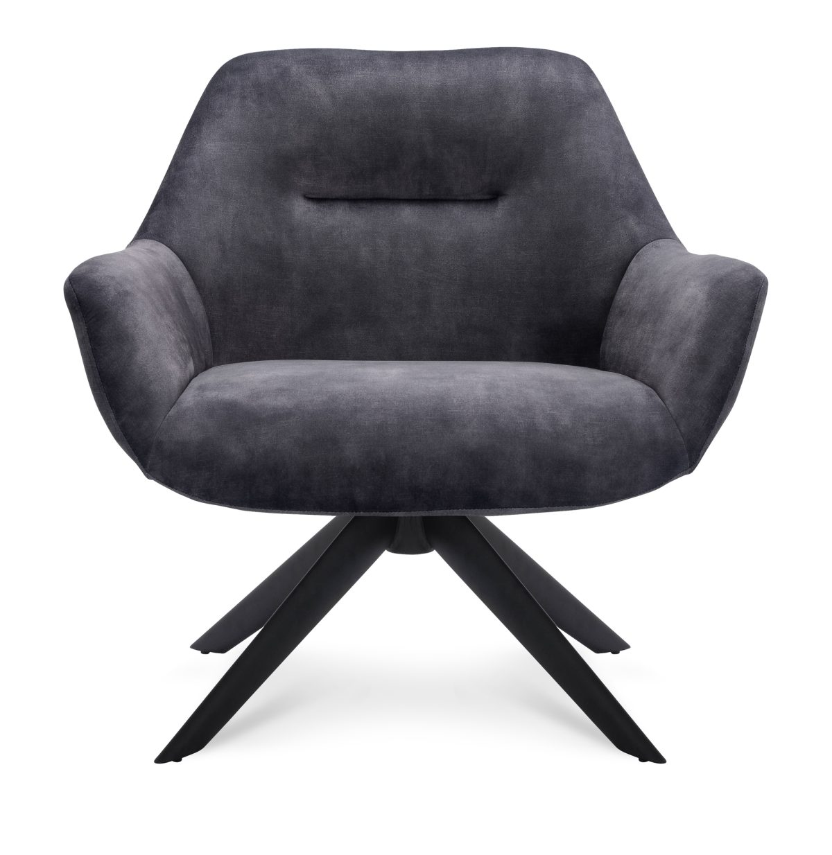Fauteuil Vegas Stof Adore Antraciet 67 Poot Zwart - Afbeelding 4