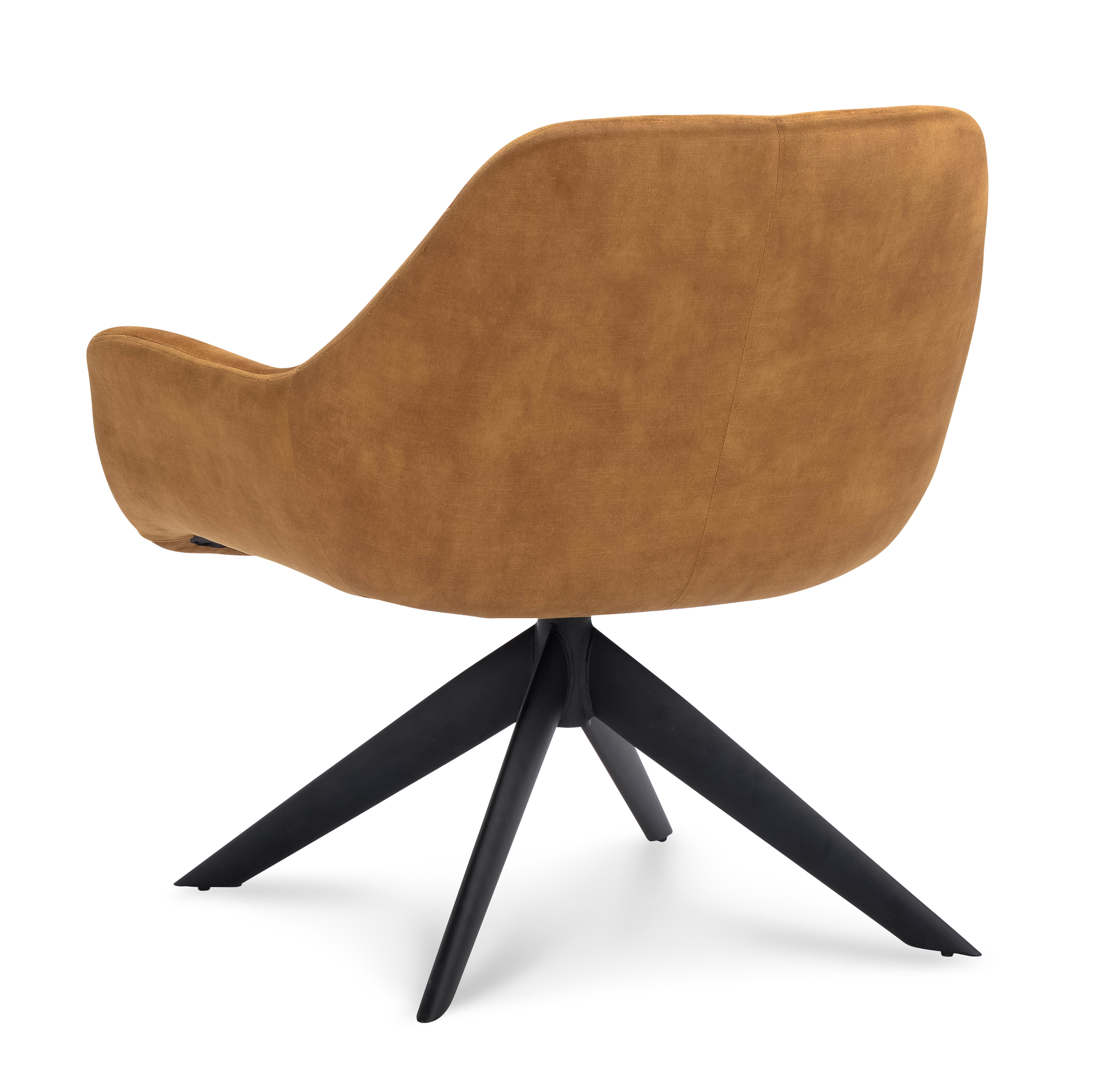 907597-2.jpg Fauteuil Vegas Stof Adore Cognac 28 Poot Zwart - Afbeelding 3