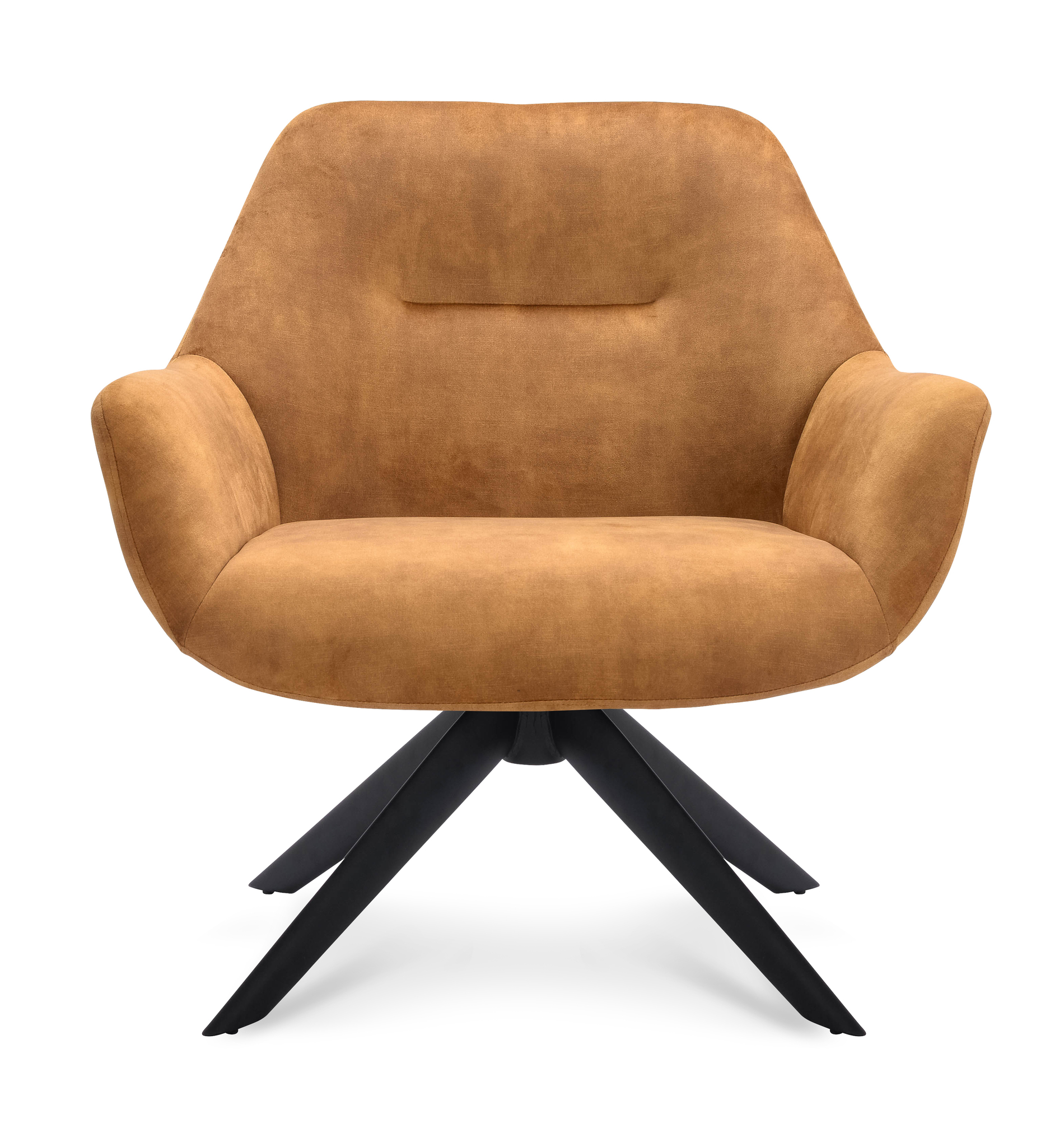 907597-3.jpg Fauteuil Vegas Stof Adore Cognac 28 Poot Zwart - Afbeelding 4