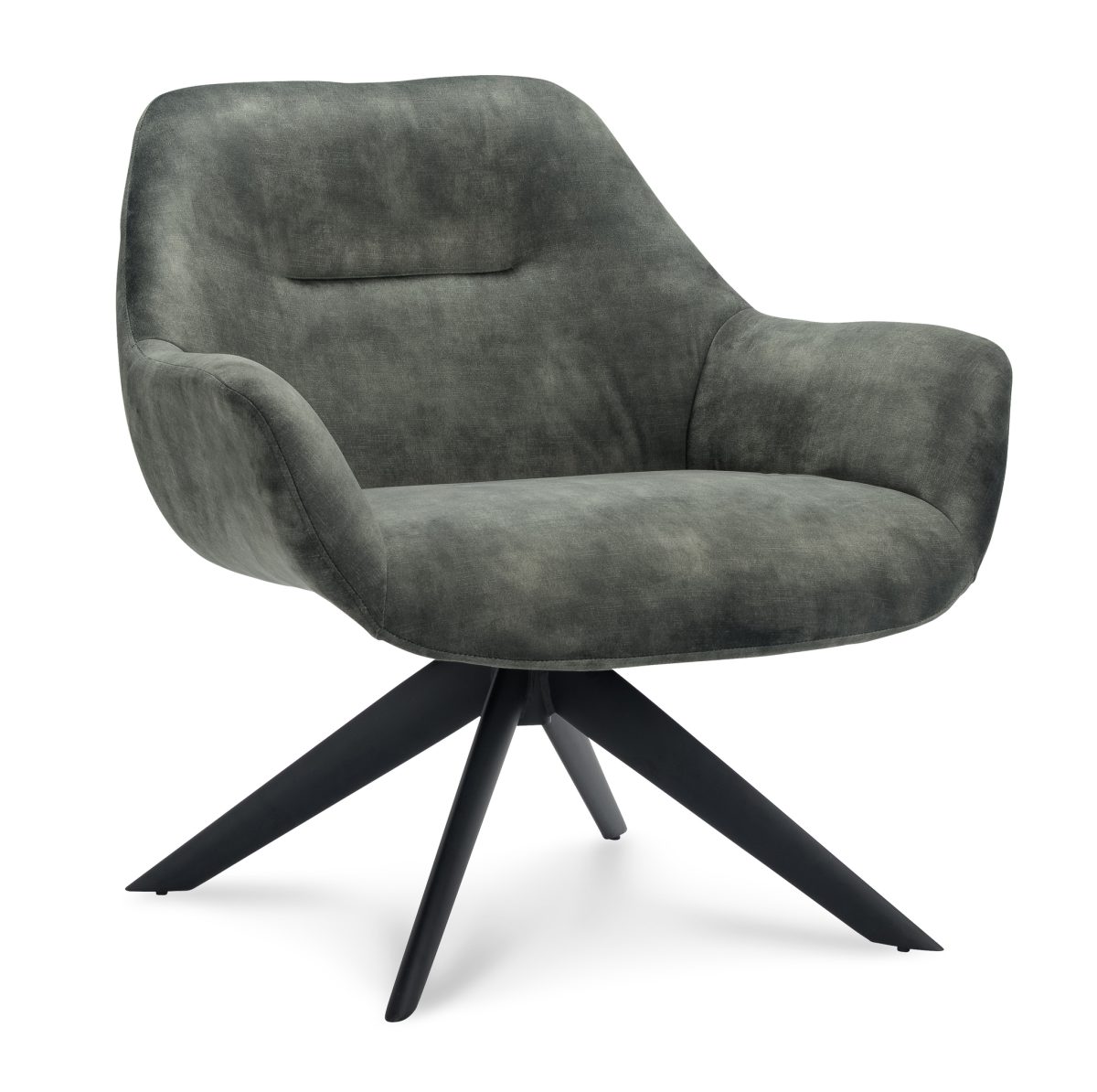 Fauteuil Vegas Stof Adore Hunter 156 Poot Zwart - Afbeelding 1