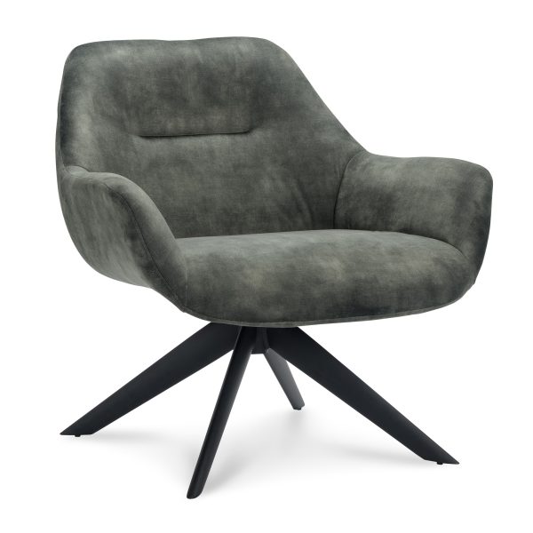 Fauteuil Vegas Stof Adore Hunter 156 Poot Zwart