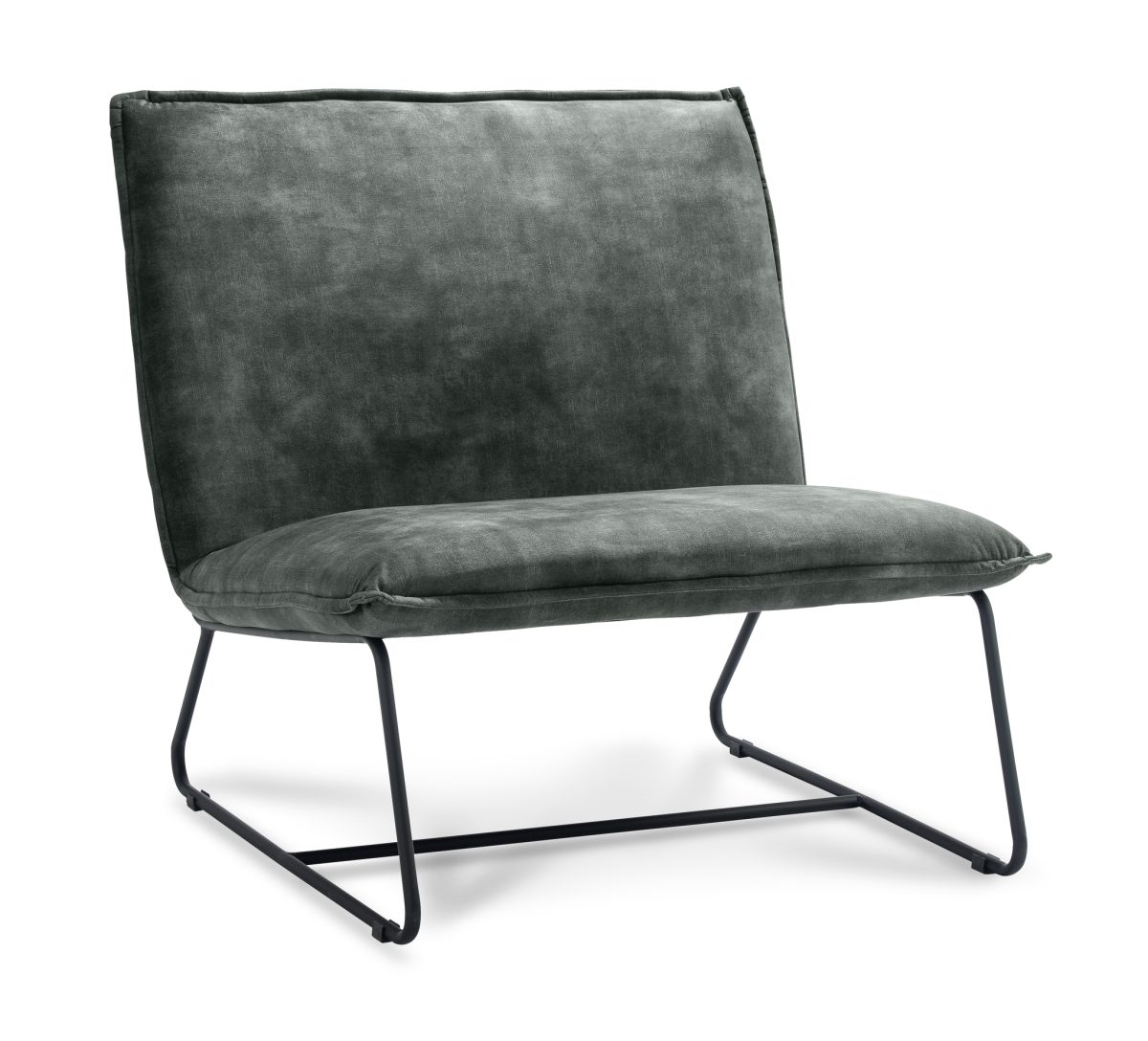 Fauteuil Chapman 1,5-zits Stof Adore Hunter 156 Met geweer kleurig frame - Afbeelding 1