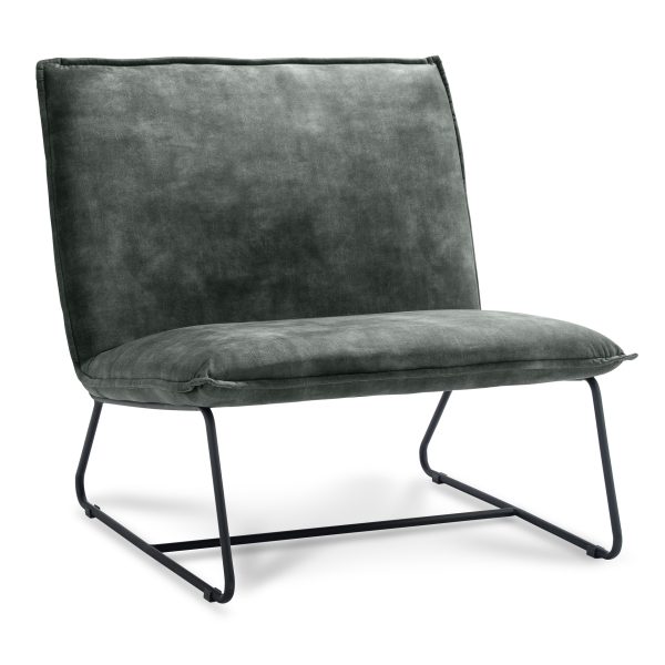 Fauteuil Chapman 1,5-zits Stof Adore Hunter 156 Met geweer kleurig frame