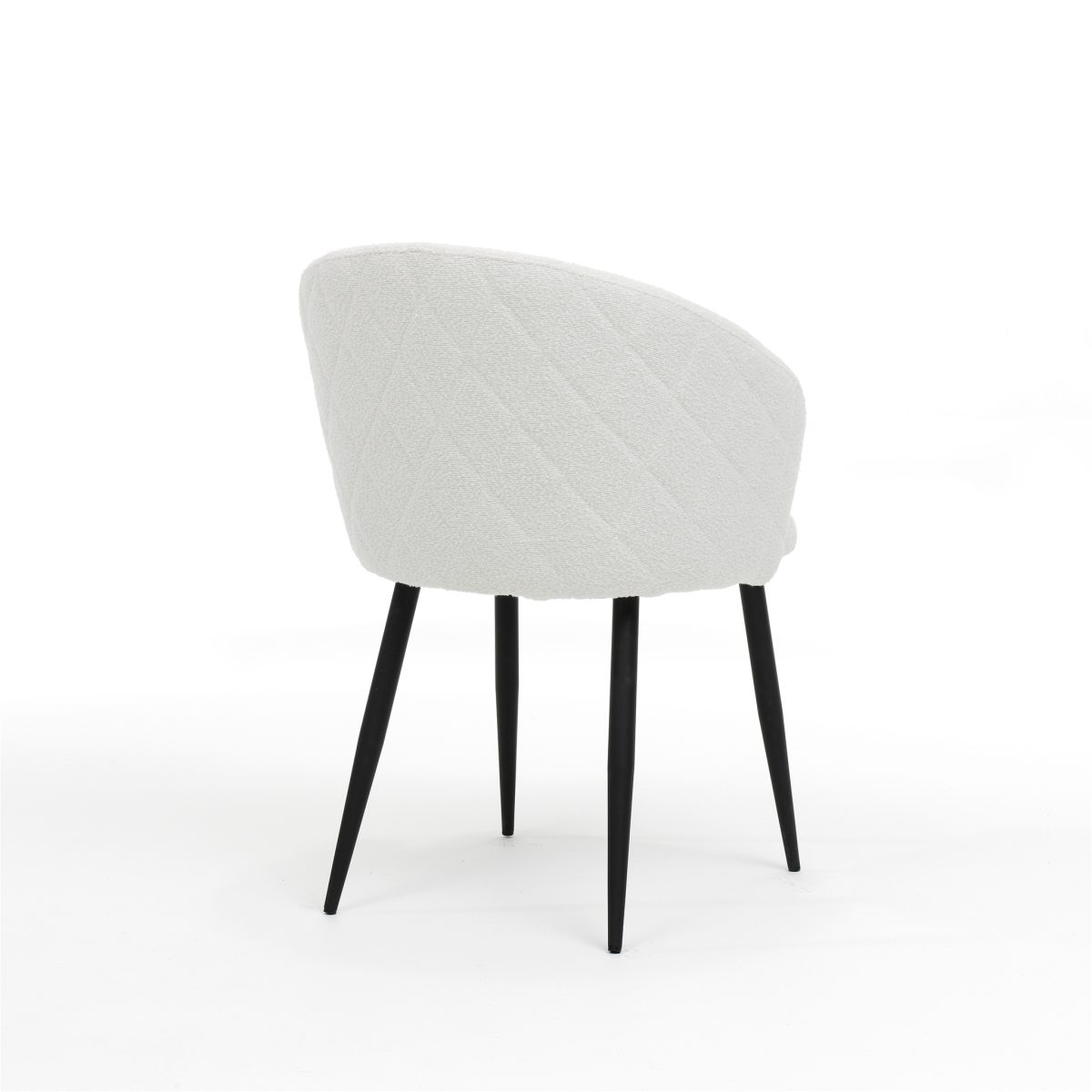 Kelly stoel Stof Teddy Ivory - Afbeelding 2