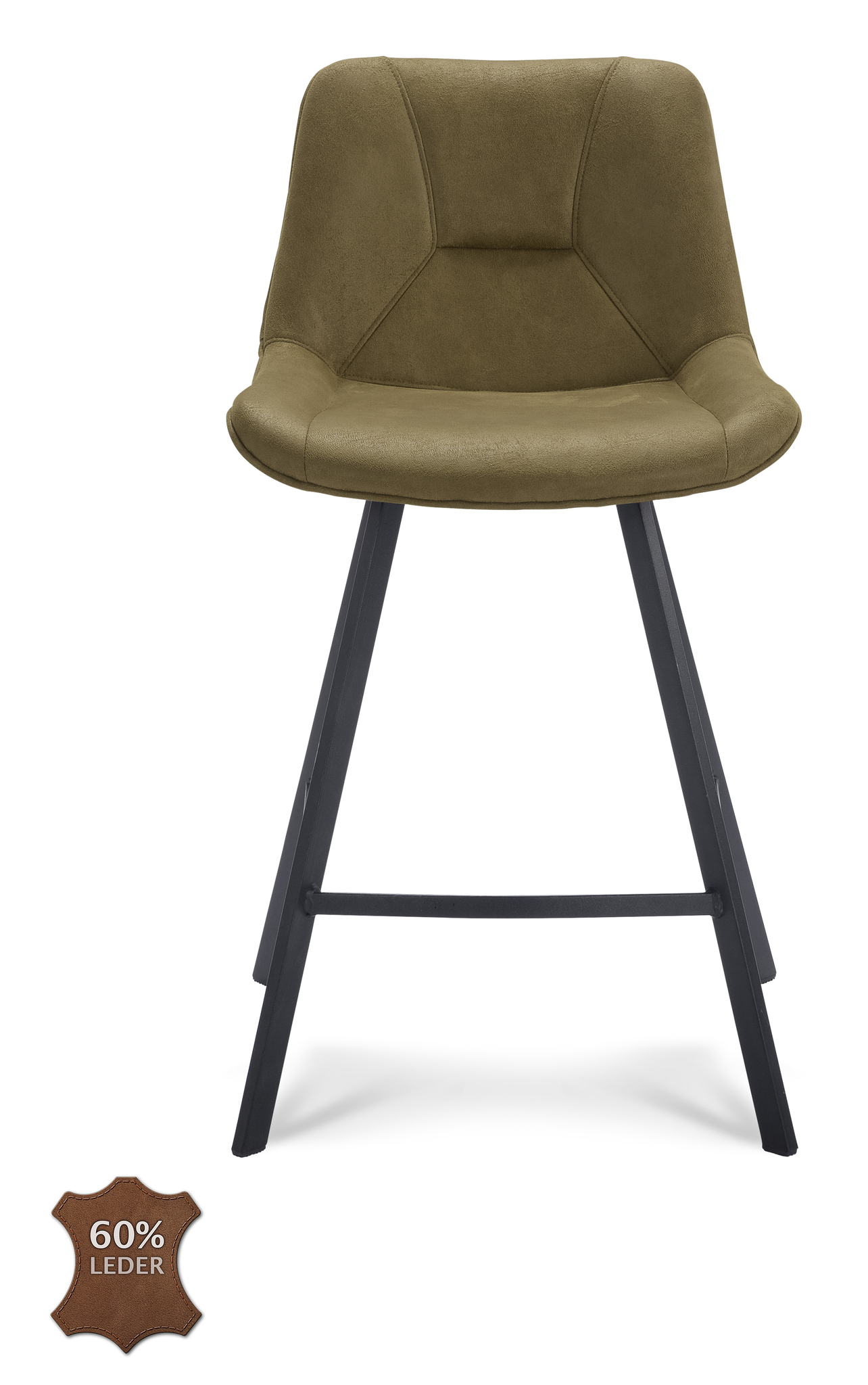 908105-1.jpg Barkruk Blake ZH 65 Microleder Bull Moss 59 Poot Zwart - Afbeelding 2