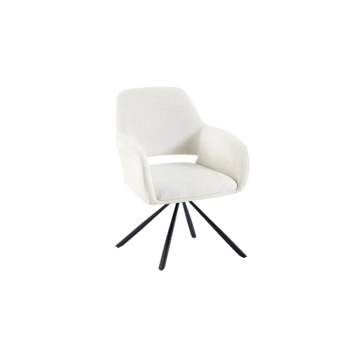 STOEL ELITE ZB-5561 ZWARTE POTEN + WITTE TEDDEY - Afbeelding 1