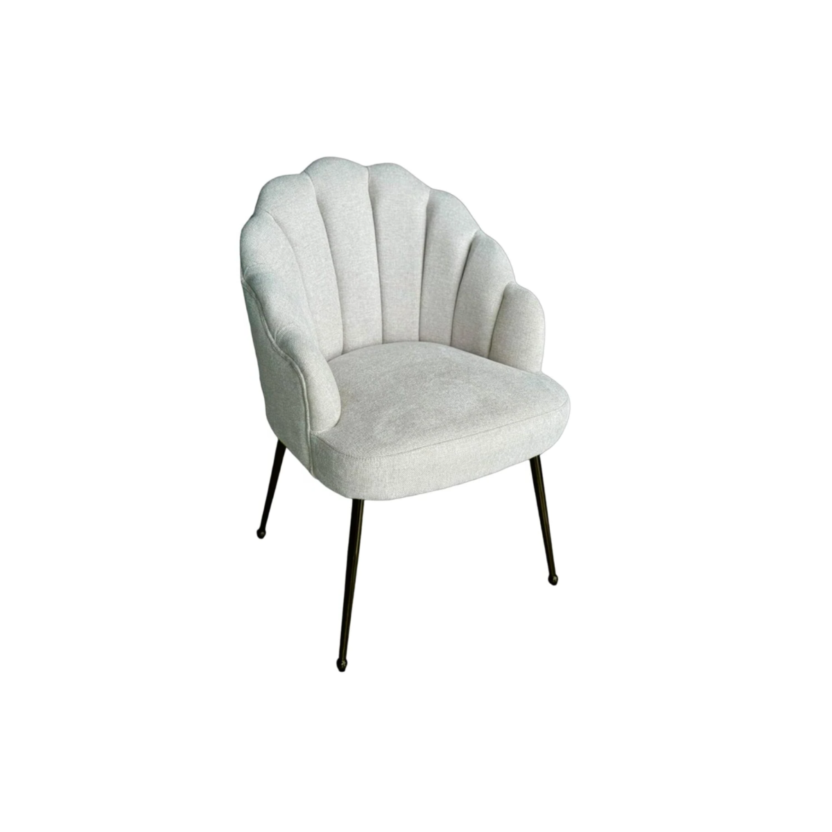 STOEL ACCENT ZB-5600 ZWARTE POTEN + LICHT TAUPE TEXERE - Afbeelding 1