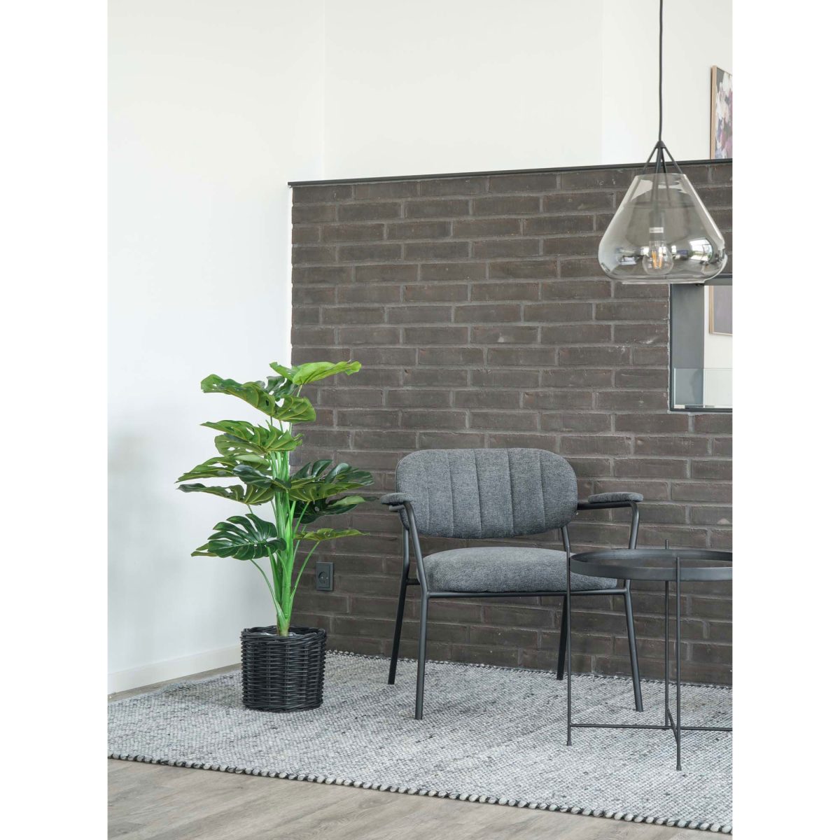 Monstera - kunstplant 90 cm - Afbeelding 2