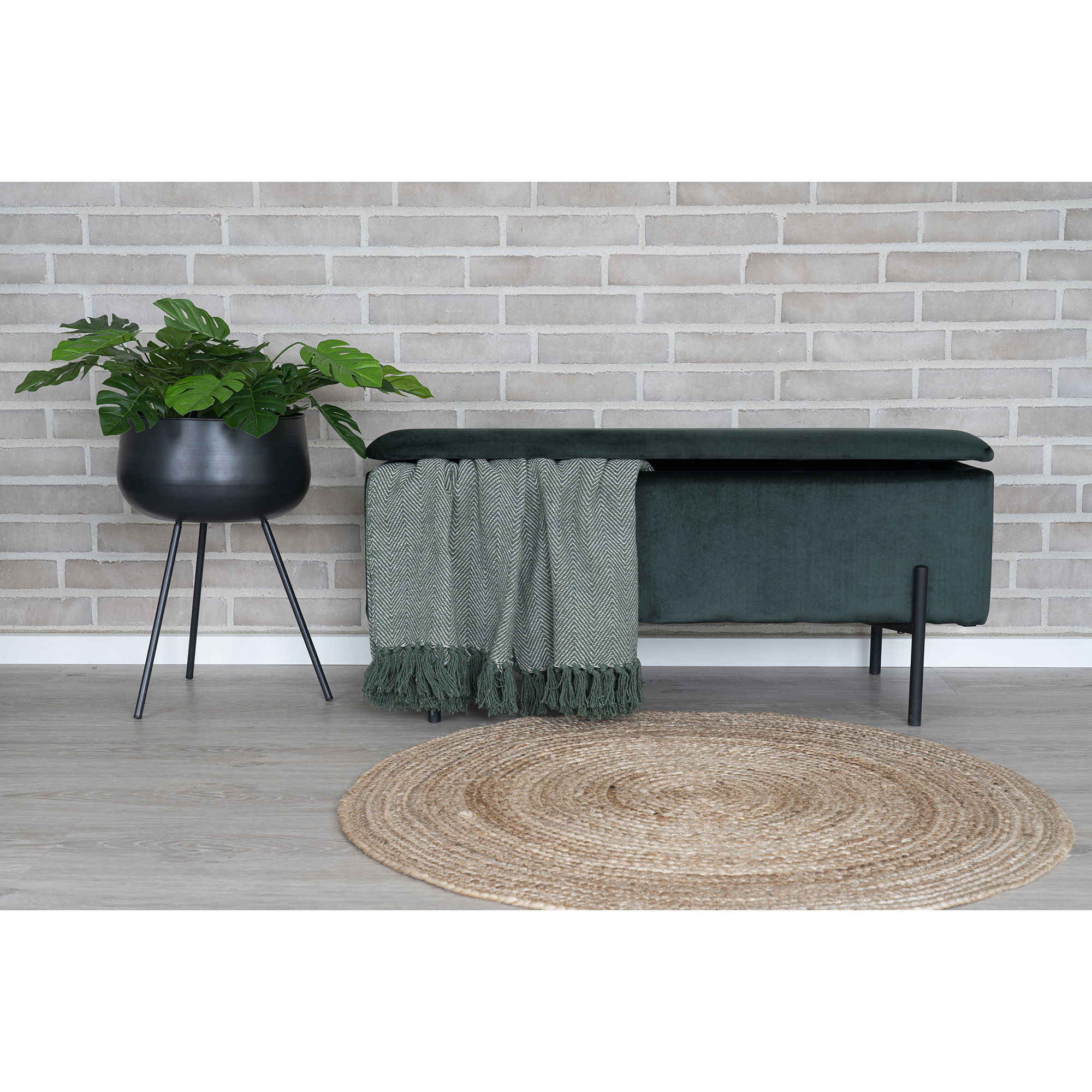 9501040-4.jpg Monstera - kunstplant 45 cm - Afbeelding 5